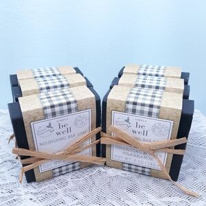 6 Pack Black Charcoal Tea Tree Glycerin Bar Soap San Francisco Soap Company